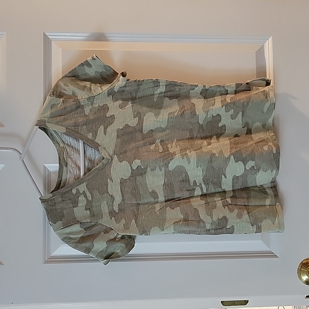 V-Neck Camo T-Shirt